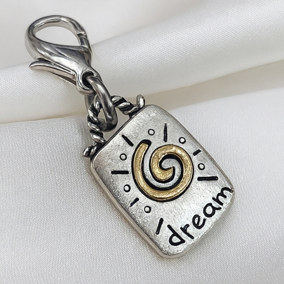 Chico's Jewelry - Chico’s Womens Dual Tone “With Love” Dream Charm - Elegant Fashion Jewelry
